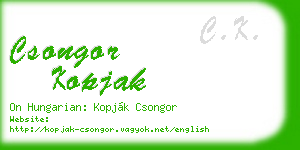 csongor kopjak business card