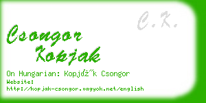 csongor kopjak business card